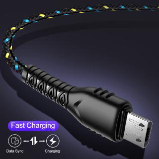 2.4A Quick Charge USB C & Micro USB Charging Cable Fast Charge Data Sync Wire