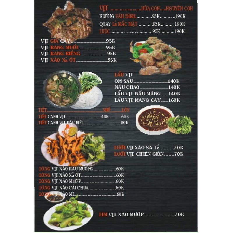 In menu theo yêu cầu (giá rẻ), menu quán trà sữa, menu quán cafe, menu quán nhậu, menu nail, menu spa