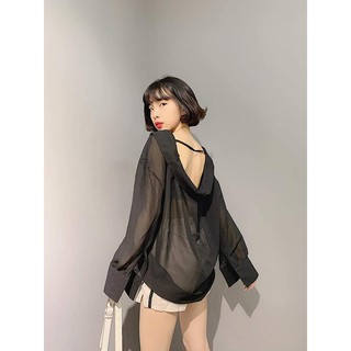 Áo sơ mi cách điệu đổ lưng
