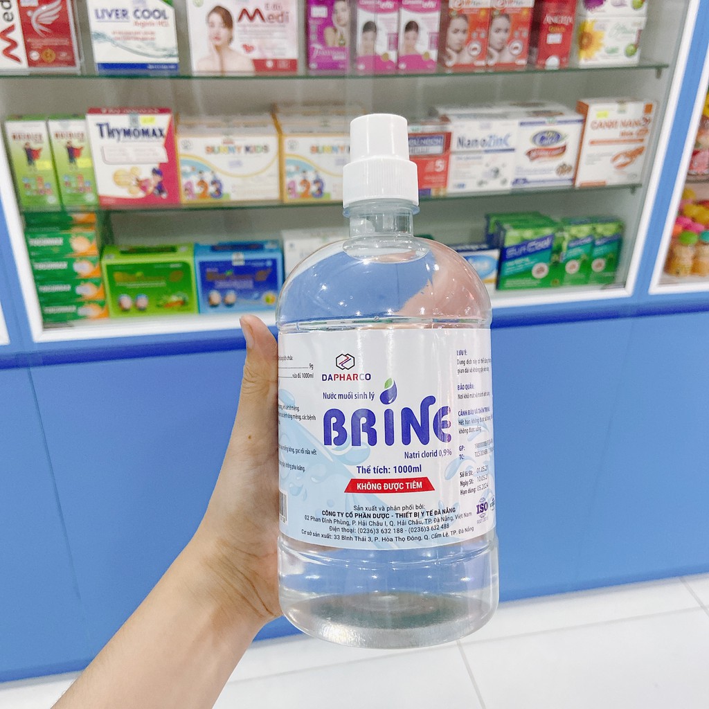 Nước muối sinh lý BRINE Dapharco