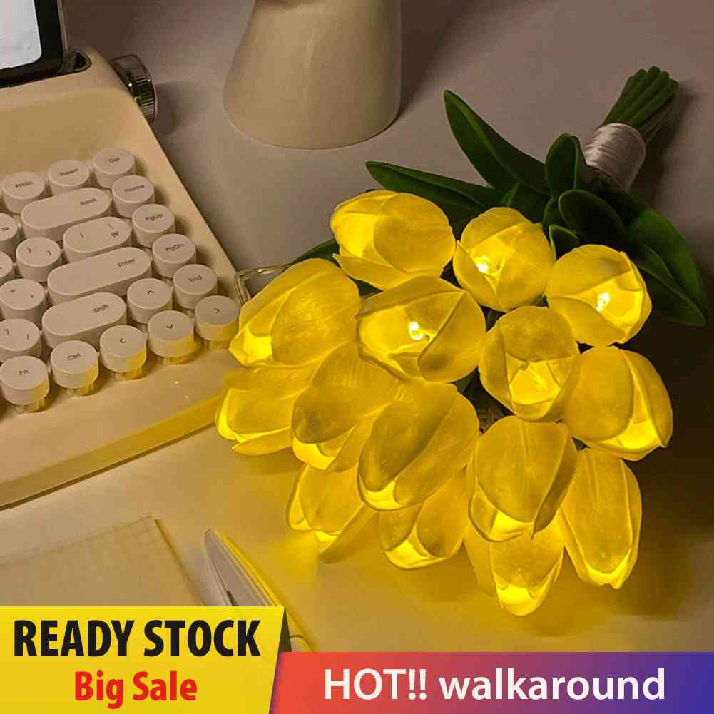Đèn Led 10 Bóng Hình Hoa Tulip Trang Trí Nhà Ở