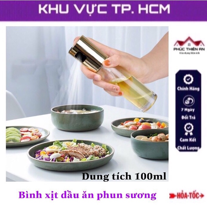 Bình Xịt Dầu Ăn Phun Sương, Dung Tích 100Ml