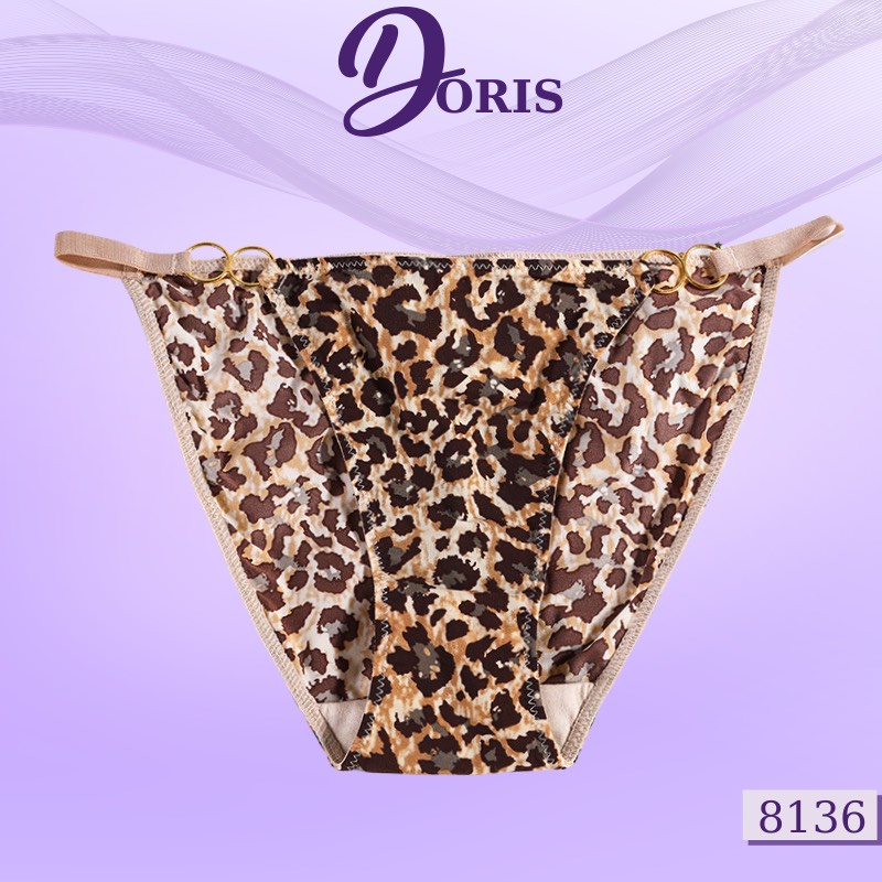 Quần lót cotton co dãn mềm mại hoạt tiết da beo siêu sexy DORIS - 8136