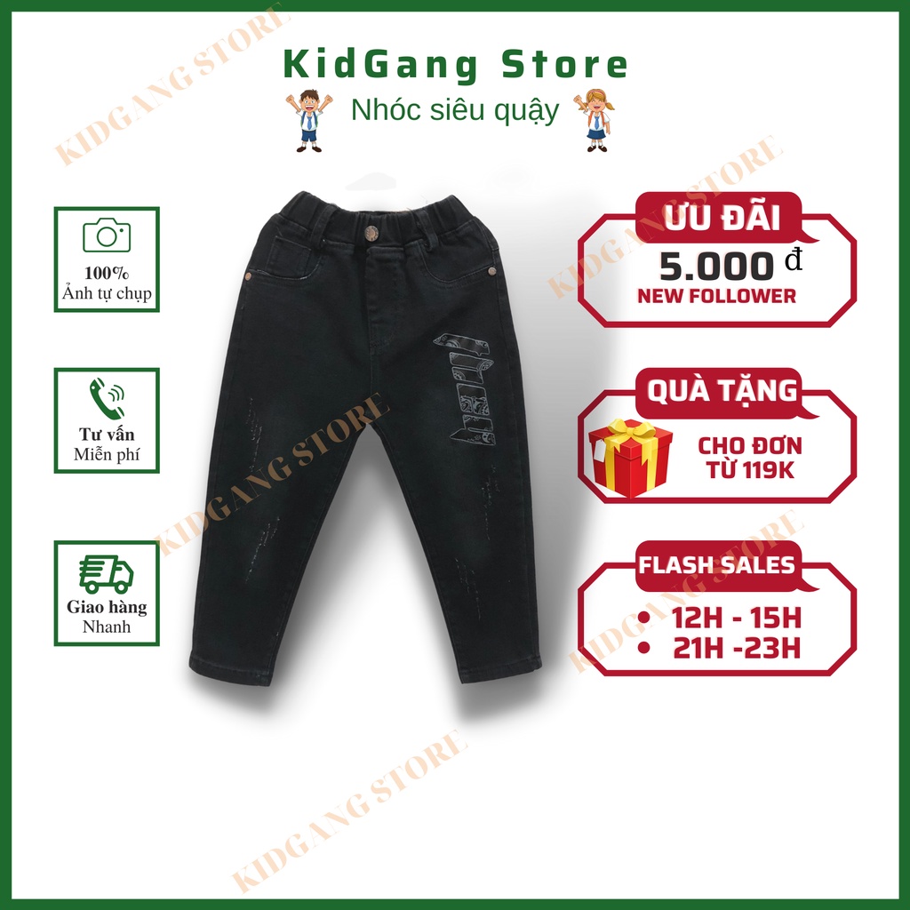 Quần jean bé trai, Quần bò bé trai từ 16-20kg