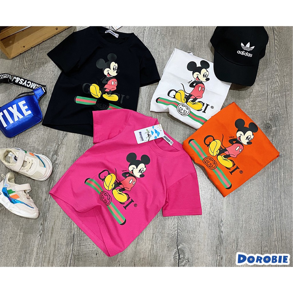 ÁO THUN MÀU ĐEN CHUỘT MICKEY CHO BÉ TRAI VÀ GÁI TỪ 8-42KG * thời trang trẻ em Sumikid * áo thun gia đình