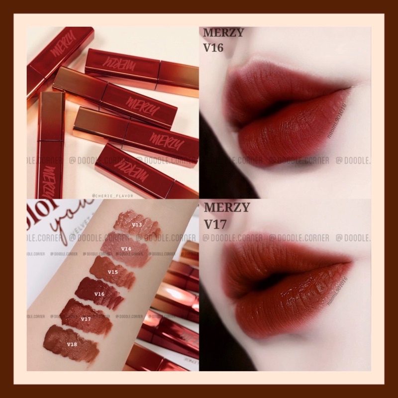 Son kem lì Merzy The First Velvet Tint Season 3 vỏ đỏ
