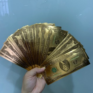 Tiền Mạ Vàng 2USD Plasstic