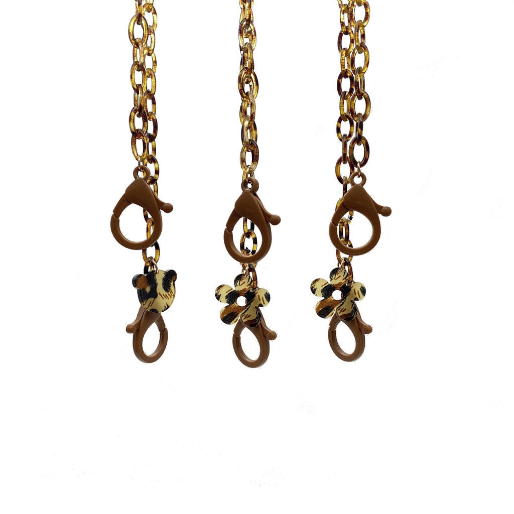 Dây Đeo Mắt Kính Chất Liệu Acrylic Hoạ Tiết Hoa Độc Đáo