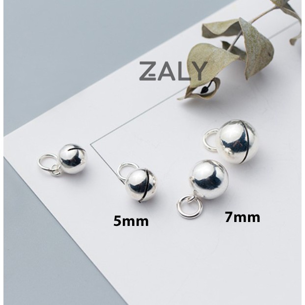 Charm bạc treo chuông lục lạc CT50 Zaly - Bạc S925