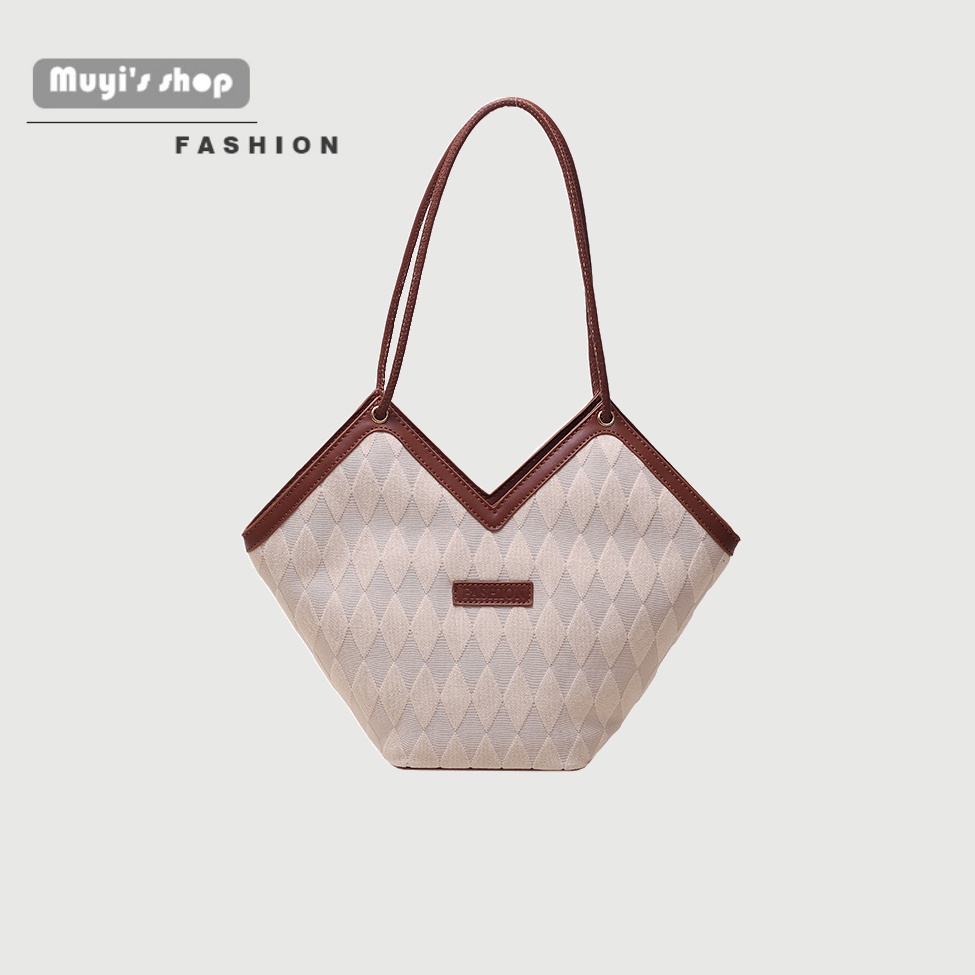 Túi Xách Màu Trơn Đính Kim Cương Giả Đơn Giản Thời Trang Phong Cách Mới