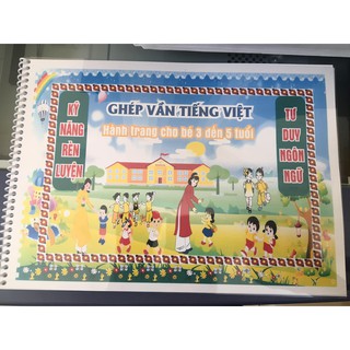 Vở ghép vần tiếng việt - tư duy