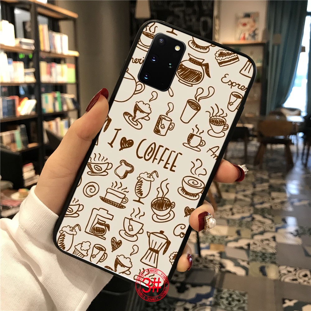 Ốp Điện Thoại TPU Mềm Họa Tiết Cà Phê Hoạt Hình 49Q Cho iPhone 6 6S 7 8 Plus X XS XR 11 Pro Max
