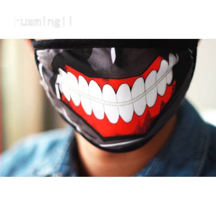 Mặt Nạ Da Pu Hóa Trang Nhân Vật Kaneki Ken Trong Phim Hoạt Hình Tokyo Ghoul 2