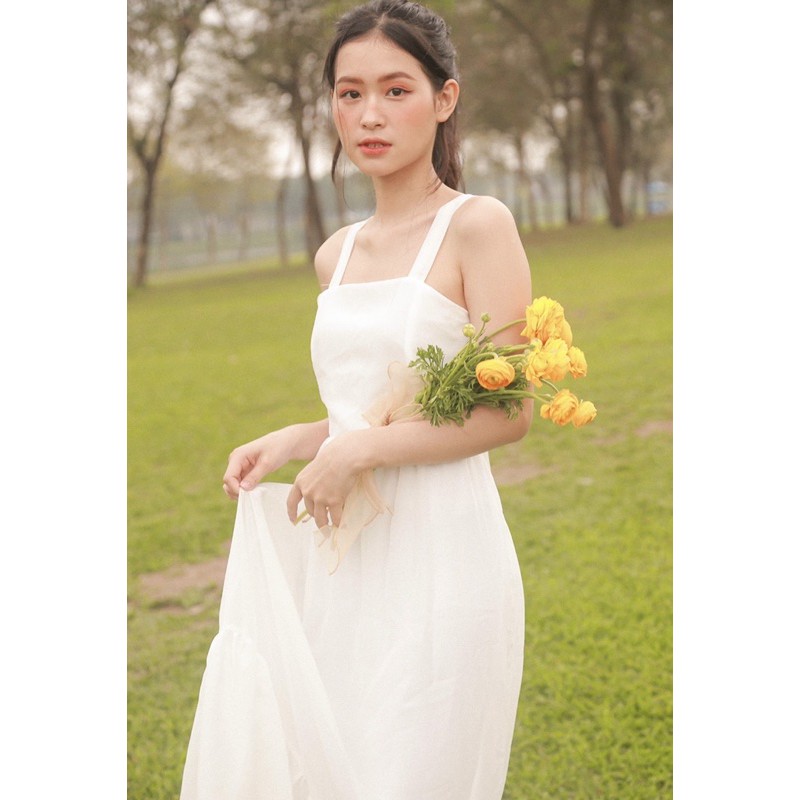 [Mã FAGREEN1505 giảm tới 30K đơn 99K] VÁY ĐI BIỂN - BORDER DRESS - VÁY NƠ LƯNG SAU | BigBuy360 - bigbuy360.vn
