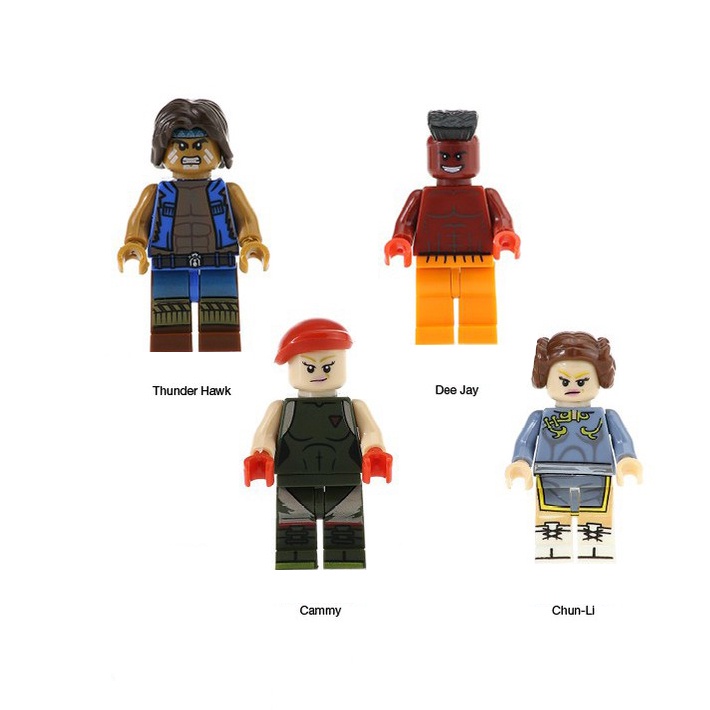 Bộ 4 nhân vật minifigures Street Fighter KF8016