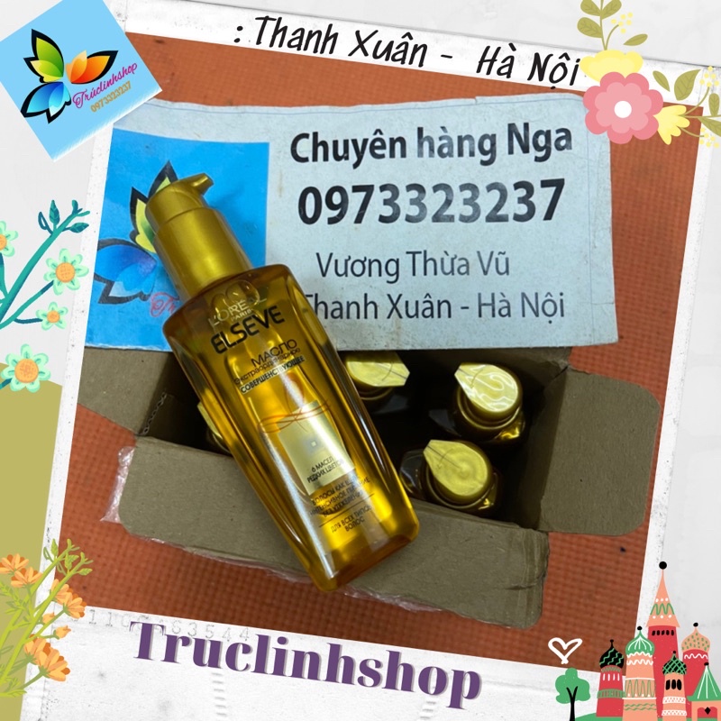 Tinh dầu dưỡng tóc loreal cho tóc mềm mượt sáng bóng 100ml Nga