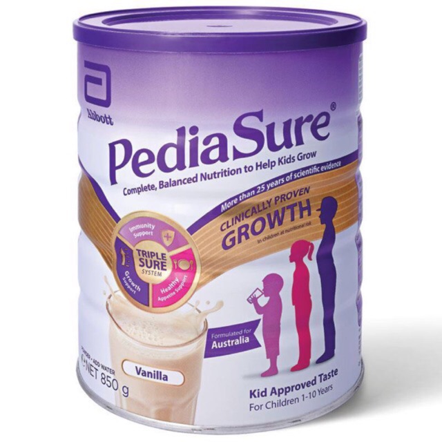 12 2022 Sữa bột PEDIASURE 850gr hàng Nội địa Úc