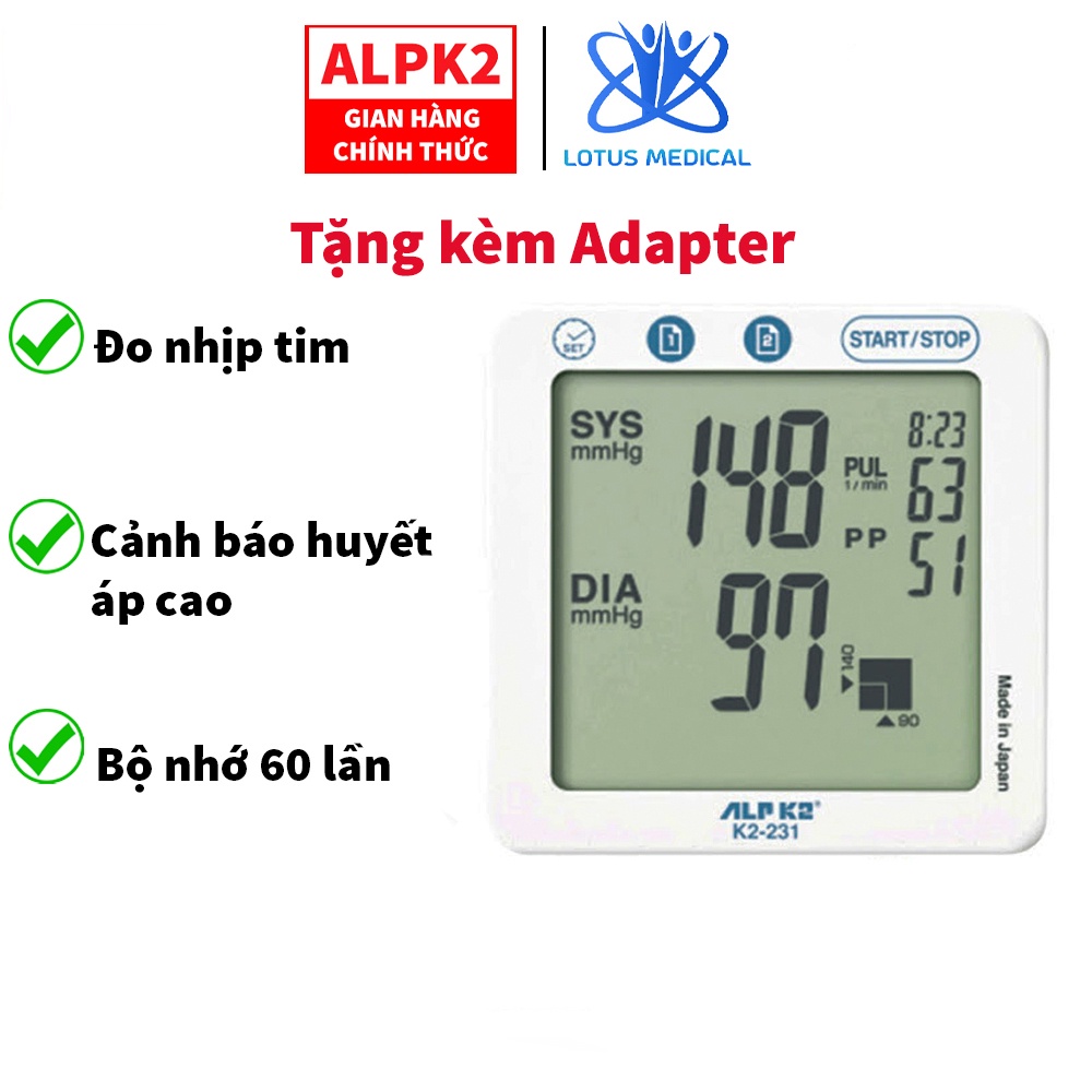 Máy Đo Huyết Áp Cổ Tay Tự Động ALPK2 WS-910 - Nhỏ Gọn, Chính Xác, Made in Japan