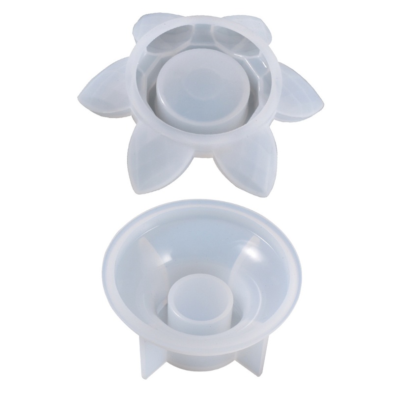 Khuôn Làm Đèn Trà Hình Hoa Sen Bằng Nhựa Resin Không Độc Hại Trang Trí Nhà Cửa / Sự Kiện Năm Mới