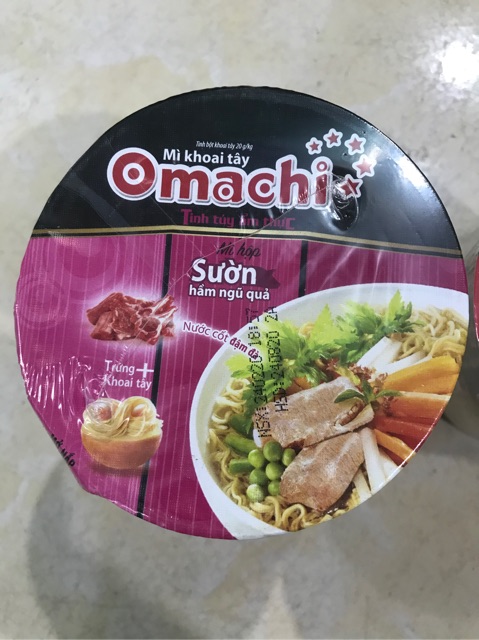 Cốc mì khoai tây Omachi 68g