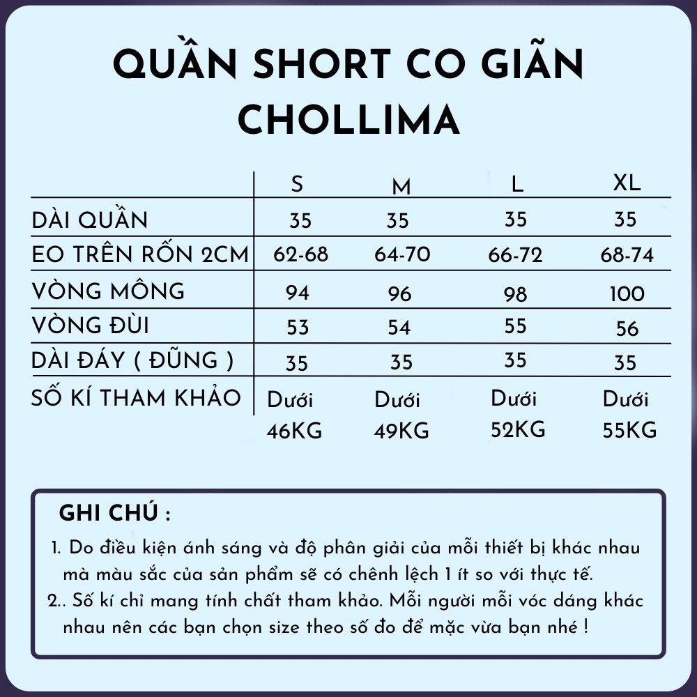 Quần short jean nữ co giãn Chollima không túi basic QS028 phong cách hàn quốc