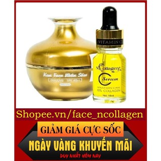 [Hàng Bán Chạy] COMBO KEM FACE NHÂN SÂM + SERUM VITAMIN C N'COLLAGEN
