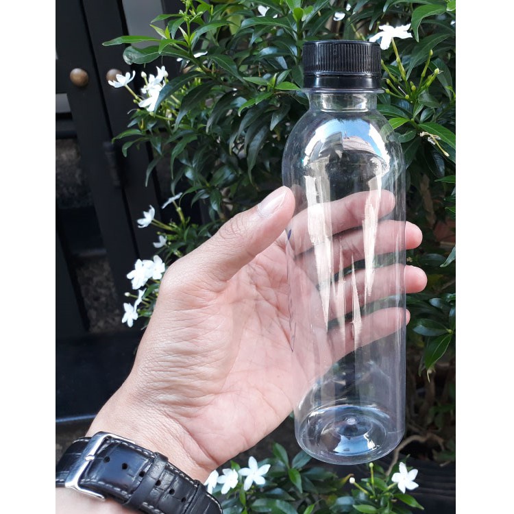 combo 10 chai pet cổ tròn - trơn trong suốt 500ml