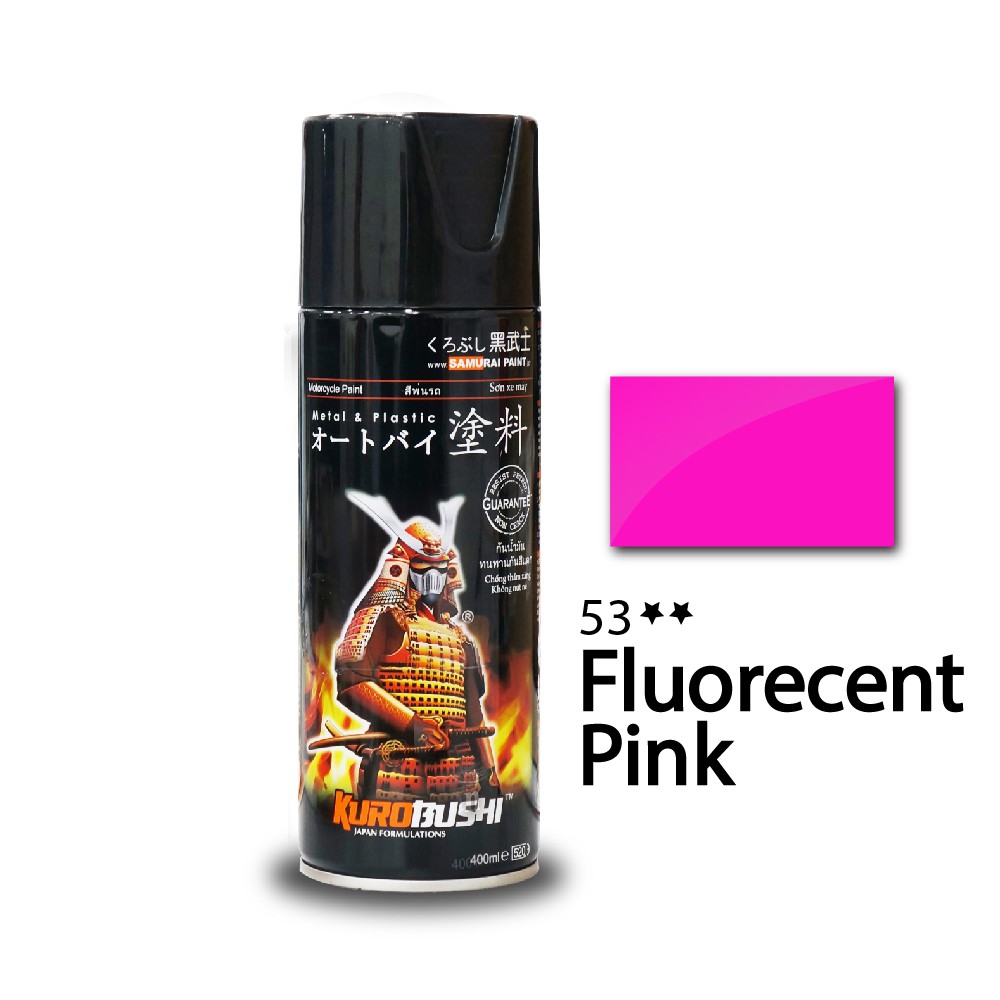 Sơn chính SAMURAI Màu hồng huỳnh quang 400ml 53**
