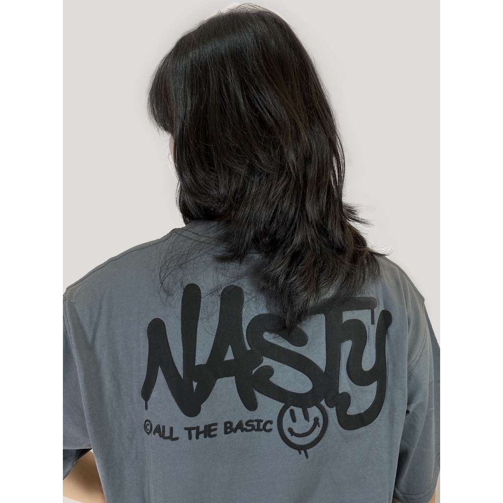 Áo Thun All The Basic - In Nổi - Nasty collection - Xám - vải 240g