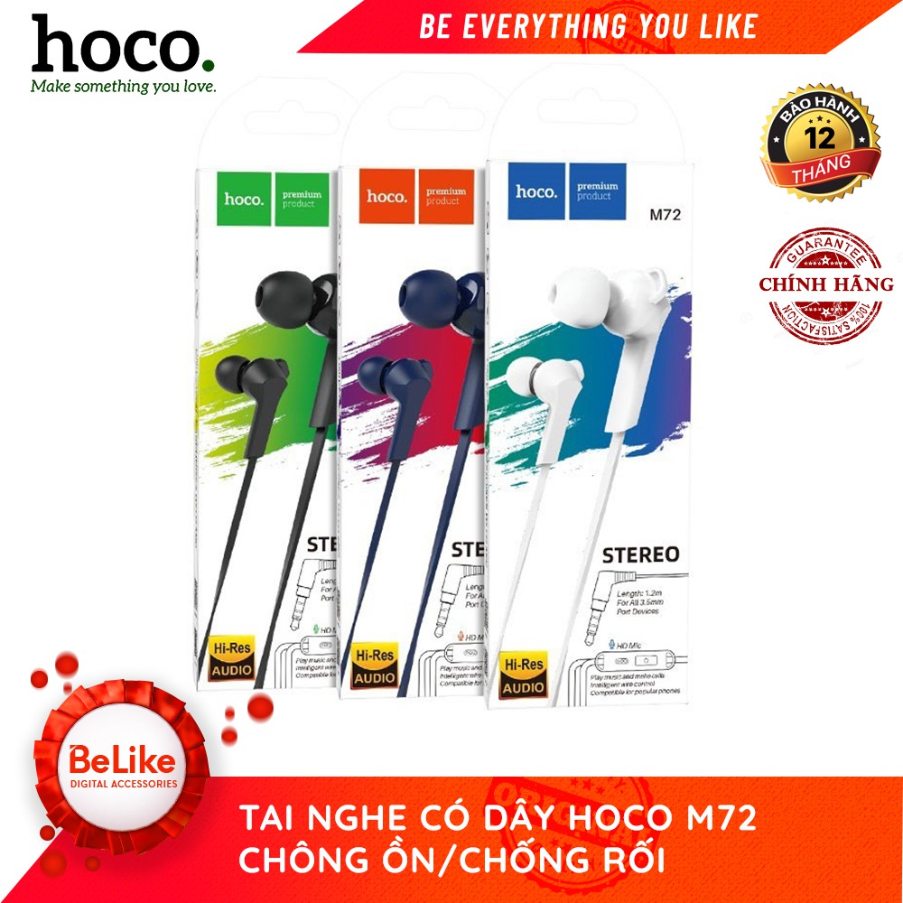 Tai Nghe Nhét Tai Hoco M72 - Bảo Hành 3 Tháng