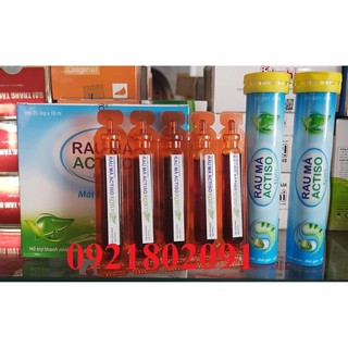 rau má actiso kozo viên sủi và ống nước mát tự nhiên