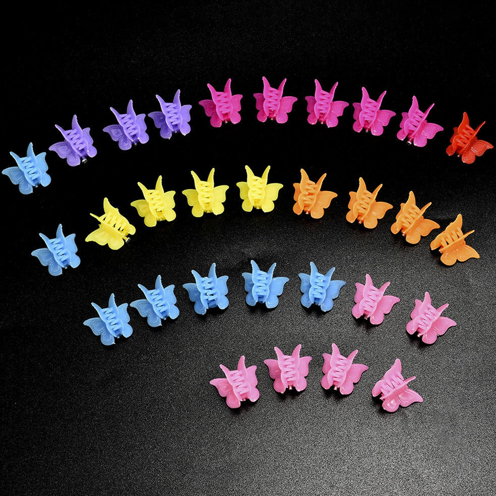 Bộ 20/ 50/ 100 kẹp tóc càng cua nhỏ nhiều màu sắc kết hợp xinh xắn dành cho bé gái