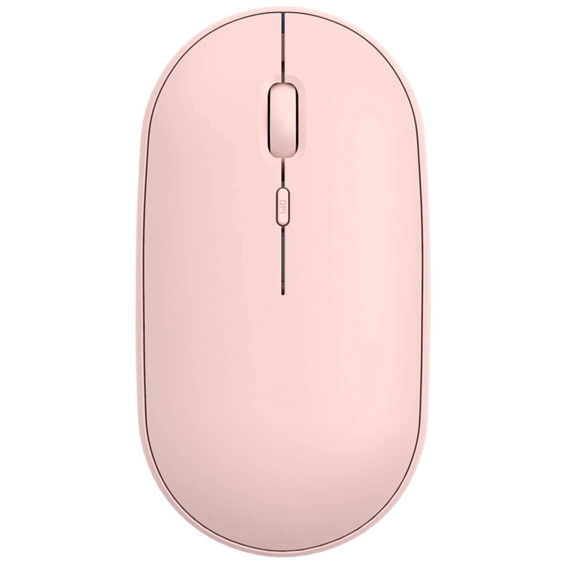 Slim Dual e(Bluetooth 4.0 + USB)Mouse,3 DPI, for Laptop, PC(Pink)