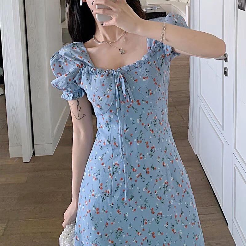 🐳 VÁY HOA NHÍ XANH  VINTAGE | BigBuy360 - bigbuy360.vn