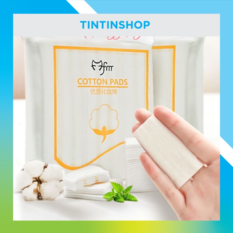 Bông tẩy trang 3 lớp cotton Pads 222 miếng