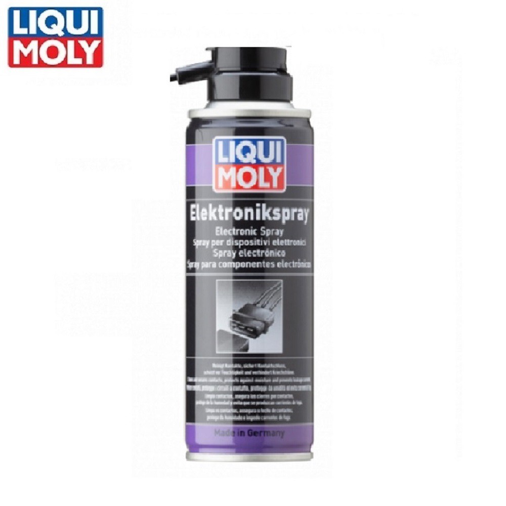 Chai xịt vệ sinh và bảo vệ mạch điện Liqui Moly Electronic-Spray 3110 200ml Bảo vệ chống lại sự oxy hóa sử dụng an toàn.