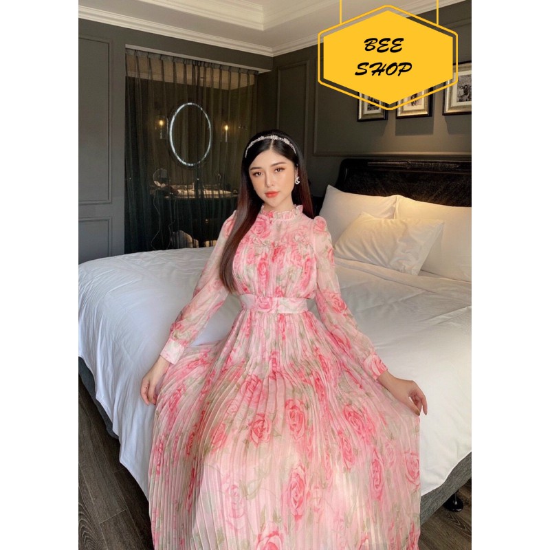 Váy, đầm voan sexy dập ly xòe, dự tiệc, dạ hội, đi dạo