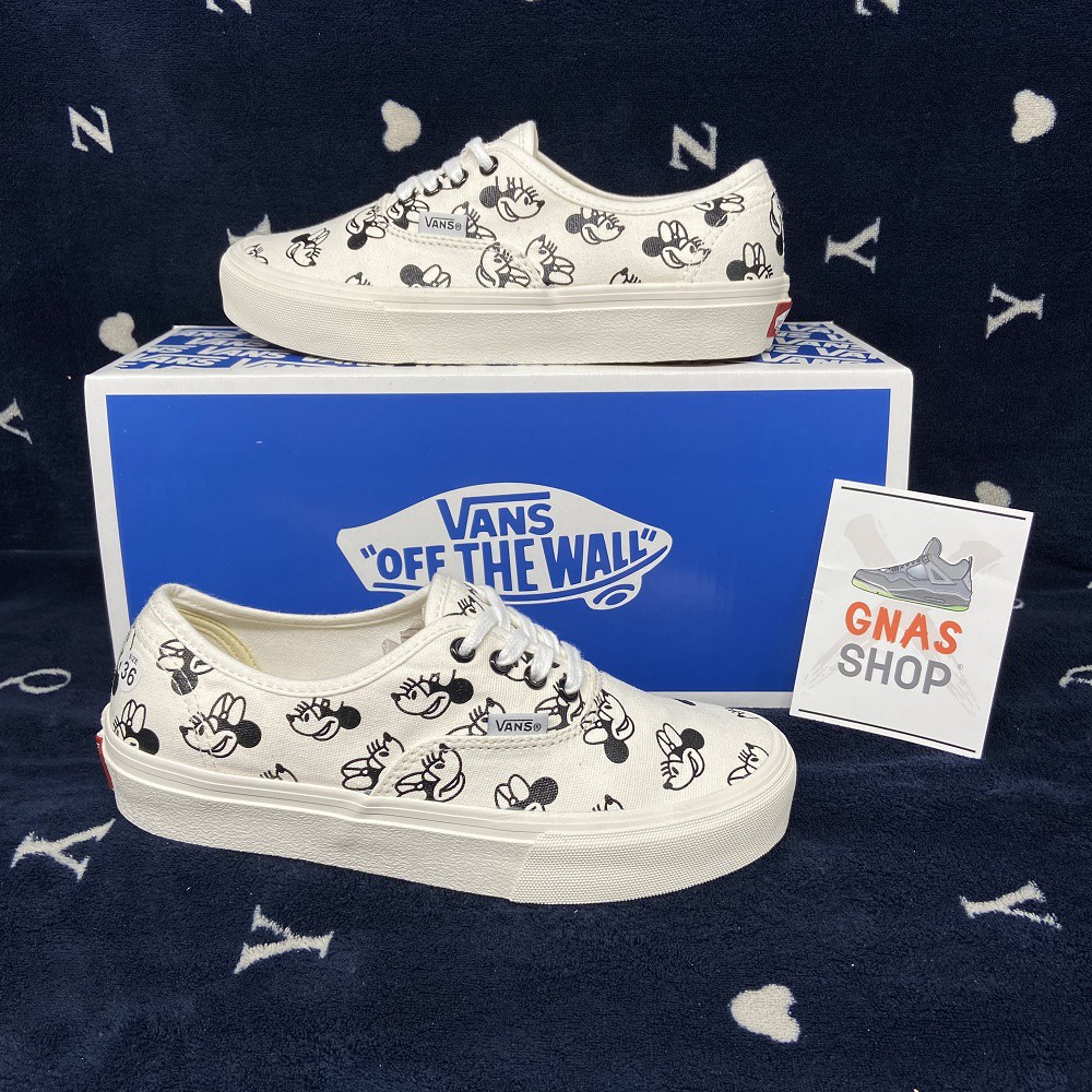 [Mã FAGREAT245 giảm 8% tối đa 50K đơn từ 250K] Giày thể thao nữ đẹp buộc dây giá rẻ hình chuột đen trắng xinh xinh