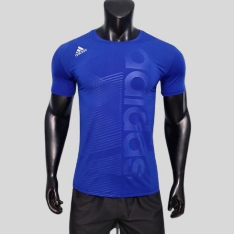 Áo Thể Thao Nam Ép Vân, ÁoThun Tập Gym Ngắn Tay Vải Thun Lạnh Thoáng Mát, Co Giãn 4 Chiều - Men87_store