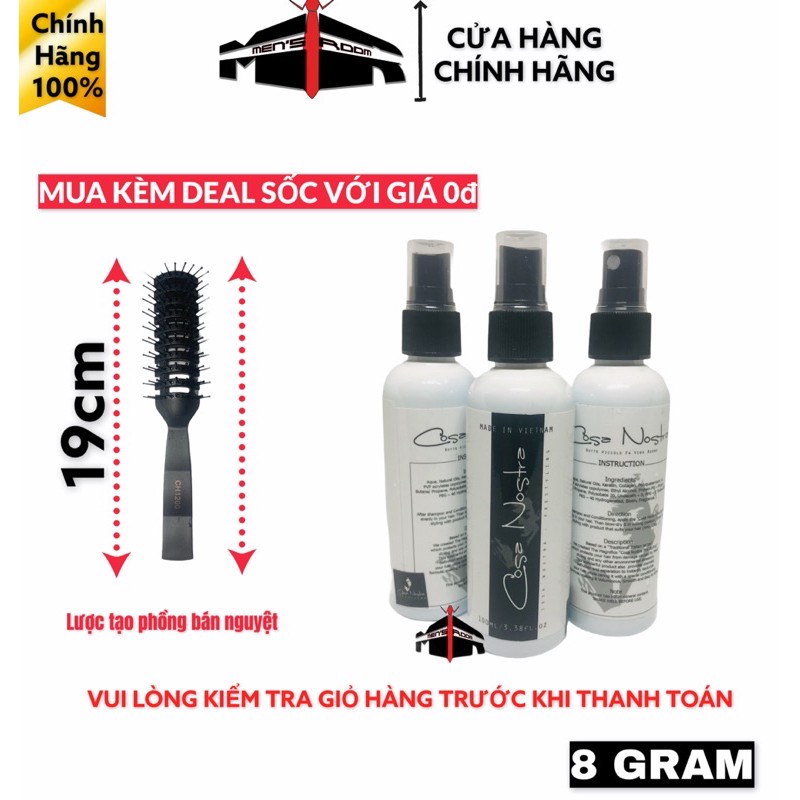 Xịt tạo phồng Cosa Nostra pre-styling giúp tóc vào nếp một cách dễ dàng.+ Mua kèm được Deal sốc với giá 0đ