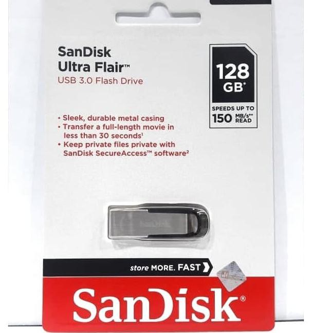 Linh Kiện Điện Tử Ni Sandisk Flashdisk 128gb Ultra Flair Cz73 Usb 3.0 Up To 150mb / S