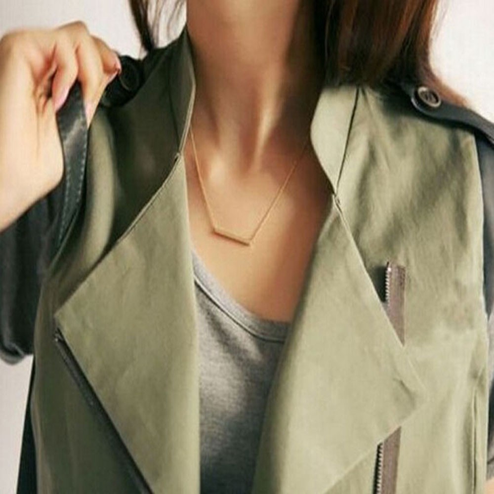 Dây chuyền mặt hình thanh ngang đơn giản