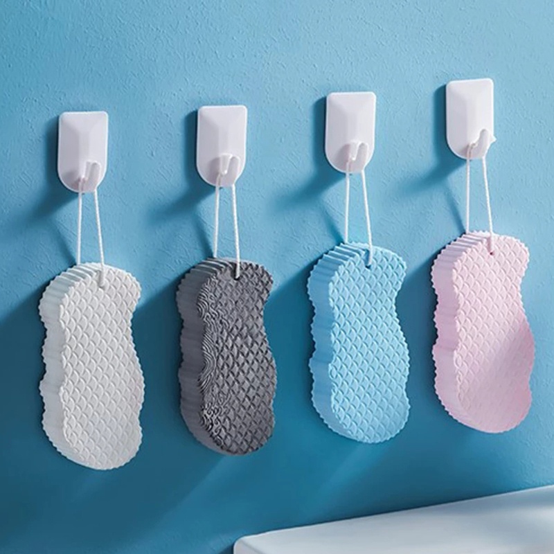 Set 2 Bông Tắm Tẩy Tế Bào Chết Làm Sạch Da