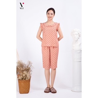 Bộ đũi lừng mặc nhà cao cấp Vicci BDT.01  họa tiết tim