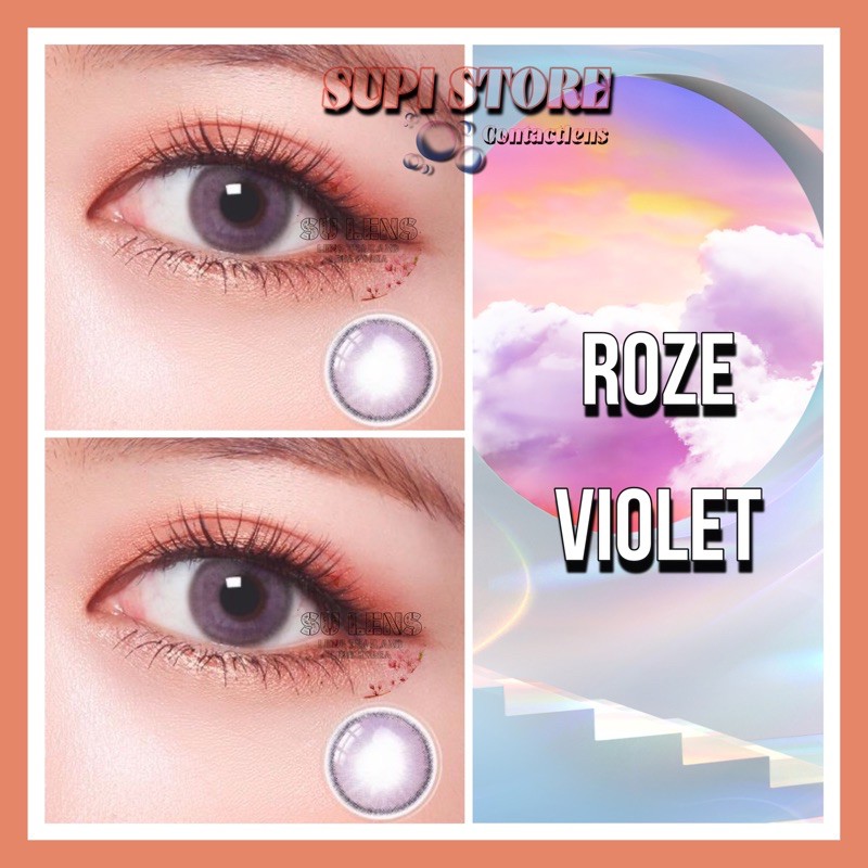 ROZE VIOLET - Lens Không giãn tròng
