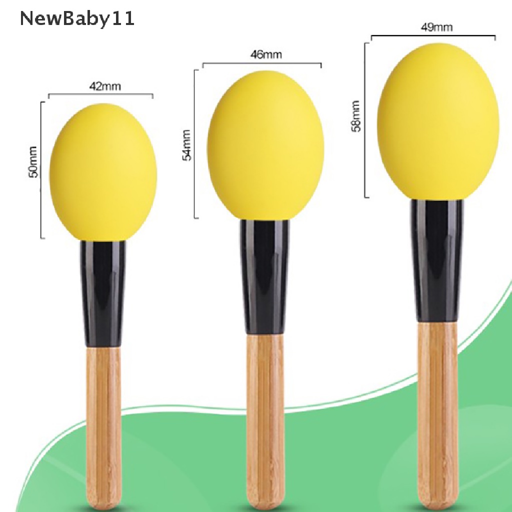 Bộ 3 Hộp Silicon Đựng Cọ Trang Điểm Chống Bụi Giá Đỡ