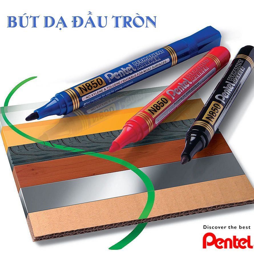 Bút dạ lông dầu không xóa được Pentel N850