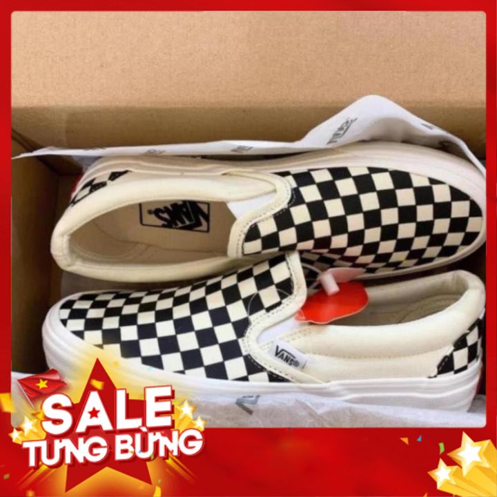 [Freeship+Box+Bill] Giày 𝐕𝐀𝐍𝐒 Caro Slip-on lười nam nữ Giày sneaker lười hot nhất 2021