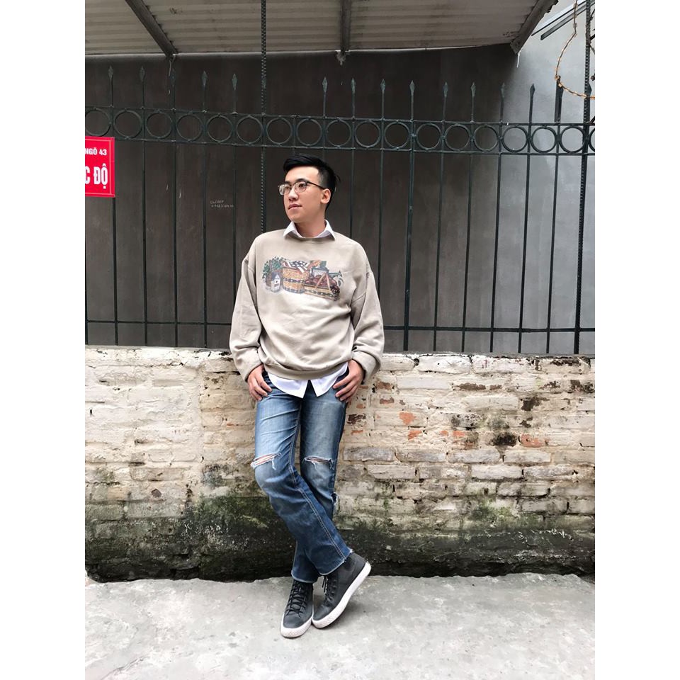 ÁO NỈ DA CÁ HOODIE