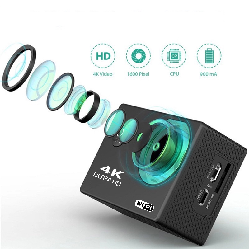 Camera Hành Trình Chống Nước Chống Rung 4K Sports Ultra HD DV , Camera Hành Trình Gắn Mũ Bảo Hiểm,Bảo hành lỗi 1 đổi 1 | WebRaoVat - webraovat.net.vn